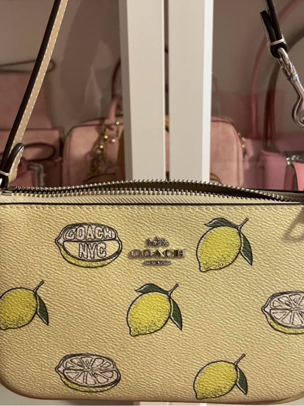 COACH Lemon Print nolita 19